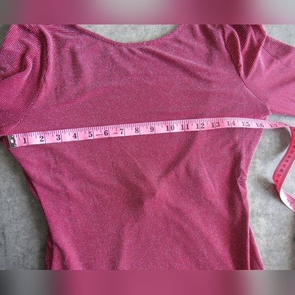 Lulus Red and Silver Bodycon Dress - Picture 7 of 8